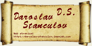 Daroslav Stančulov vizit kartica